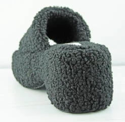 Envy 8 Women's Smiley Face Sherpa Platform Comfort Slippers -Bamboo Store Envy8Black 3