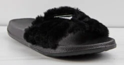 Essential Women's Cross Band Fluffy Slip On Comfort Slippers