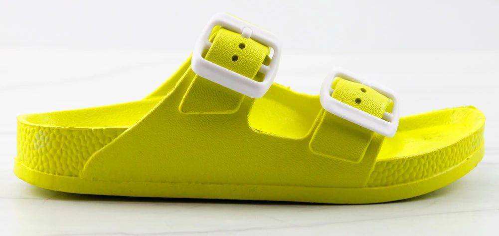 Estee Y Little Girls Two Strap Buckle Embellished Slip On Sandals 4 Estee Y Little Girls Two Strap Buckle Embellished Slip On Sandals - Image 2