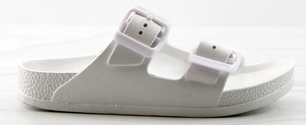 Estee Y Little Girls Two Strap Buckle Embellished Slip On Sandals 10 Estee Y Little Girls Two Strap Buckle Embellished Slip On Sandals - Image 8