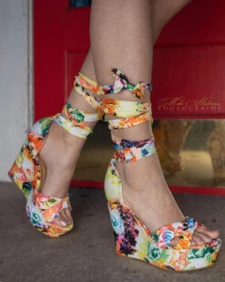 Bamboo Choice 63 Womens Floral Wrap High Heel Wedges 23 Bamboo Choice 63 Womens Floral Wrap High Heel Wedges -Bamboo Store F618CE5C 6717 4683 812E 99CD8E225E6A
