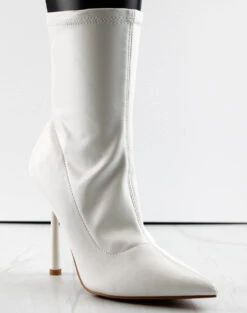 Faith Womans Stiletto Heeled Pointed Toe Ankle Boots -Bamboo Store FAITH 2