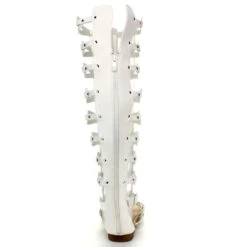 Forever Atta 17 Womens Knee High Buckle Embellish Caged Gladiator Sandals -Bamboo Store FOREVER ATTA 17 Womens Keen High Strappy Gladiator Sandals ada56559 82a5 496e 8029 e1d9924c3486