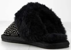 Fallon 33k Girl's Rhinestone Slip On Slippers -Bamboo Store Fallon33kBlk 3