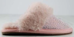 Fallon 33k Girl's Rhinestone Slip On Slippers -Bamboo Store Fallon33kBlush 2