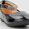Flexible 50K Little Girl's Rhinestone Patent Ballet Flats -Bamboo Store Flexible 50k BlackPat 1