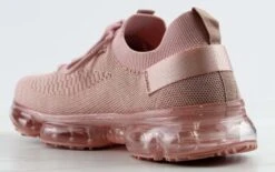 Flow 19B Womens Flyknit Lace Up Athletic Sneakers -Bamboo Store Flow19Pink 2