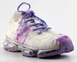 Flow 19B Womens Flyknit Lace Up Athletic Sneakers -Bamboo Store Flow19Purpletiedye 1