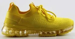 Flow 19B Womens Flyknit Lace Up Athletic Sneakers -Bamboo Store Flow19Yellow 2