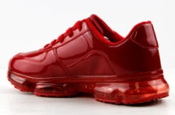 Forever Flow 27 Womens Patent Lace Up Sneakers -Bamboo Store Flow27Pat.red 1