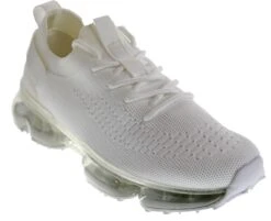 Flow 19 Womens Flyknit Lace Up Athletic Sneakers -Bamboo Store FlowWhite 1