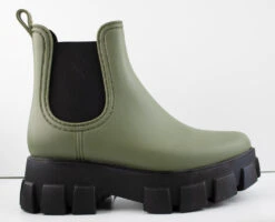 Forever Foothill 1 Women's Chunky Ridge Sole Ankle Boots -Bamboo Store Foothill1Olive 1