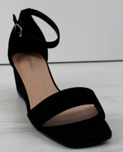 Fox 66 Womens Square Toe Low WedgeHeelDress Sandals