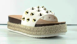 Forever Freedom 16 Womens Platform Studded Espadrille Sandals -Bamboo Store Freedom16 2