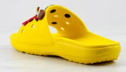 Fun Womens Decretive Pin Rubber Slides -Bamboo Store FunYellow 4