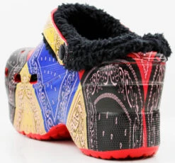 Gardener 3 Women's Fur Lined Platform Sling Back Clogs -Bamboo Store Gardener 3 MultiPrint 1