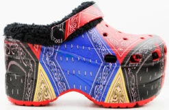 Gardener 3 Women's Fur Lined Platform Sling Back Clogs -Bamboo Store Gardener 3 MultiPrint 2