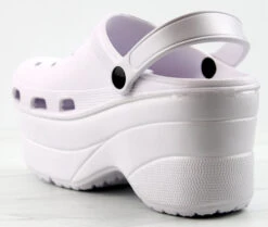 Gardener Womens Platform Sling Back Clogs -Bamboo Store GardenerWhite 3