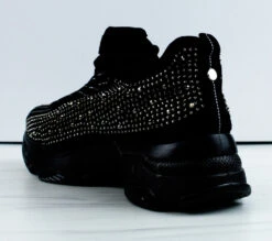 Forever Hana-49 Womens Rhinestone Lace Up Fashion Sneakers -Bamboo Store Hana 49 10