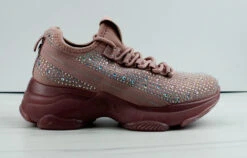 Forever Hana-49 Womens Rhinestone Lace Up Fashion Sneakers -Bamboo Store Hana 49 12