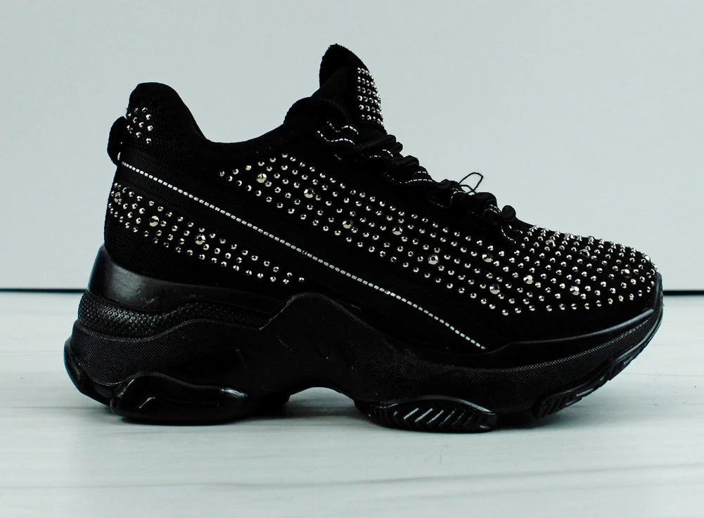 Hana 49k Little Girls Rhinestone Lace Up Fashion Sneakers 10 Hana 49k Little Girls Rhinestone Lace Up Fashion Sneakers - Image 8