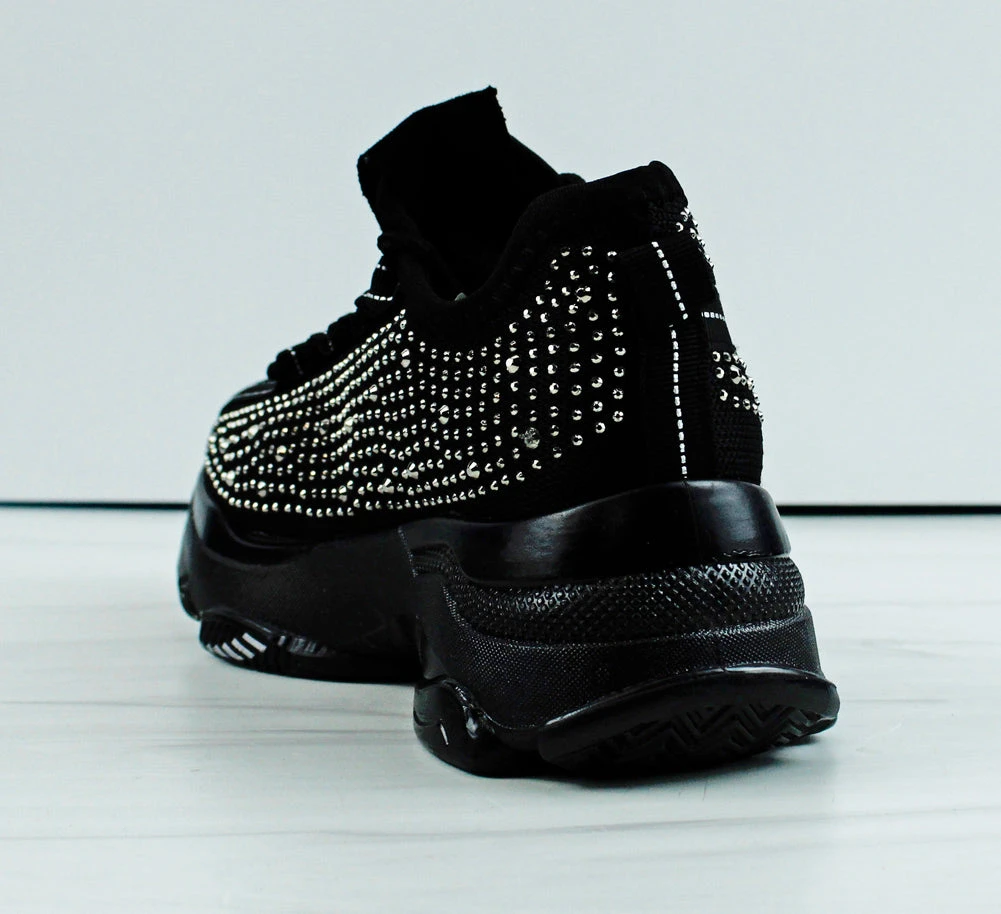 Hana 49k Little Girls Rhinestone Lace Up Fashion Sneakers 11 Hana 49k Little Girls Rhinestone Lace Up Fashion Sneakers - Image 9