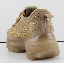 Hana 49k Little Girls Rhinestone Lace Up Fashion Sneakers 29 Hana 49k Little Girls Rhinestone Lace Up Fashion Sneakers -Bamboo Store Hana49kbeige 1