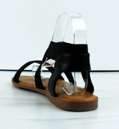 Forever Handiness-42 Womens Elastic Crossover Flat Sandals -Bamboo Store Handiness 42 1