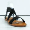 Forever Handiness-42 Womens Elastic Crossover Flat Sandals