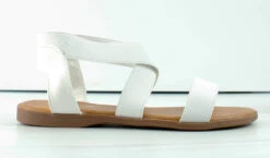 Forever Handiness-42 Womens Elastic Crossover Flat Sandals -Bamboo Store Handiness42 3