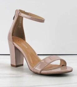 Hannah-1 Women's Ankle Chunky Heeled Sandals Nude/Pat 7.5 -Bamboo Store Hannah 1 2 6b2dfa8f 0812 444f 81c3 fdf37785372a