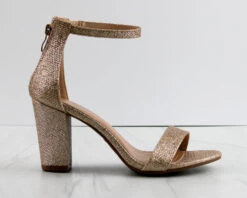 Hannah-1 Women's Ankle Chunky Heeled Sandals Nude/Pat 7.5 -Bamboo Store Hannah 1 3