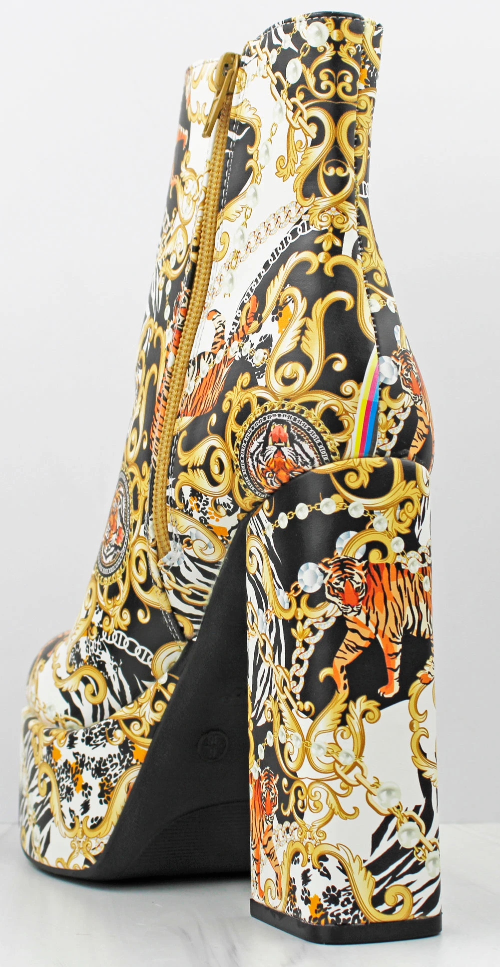 Bamboo Harmony 01 Women's Platform Chunky High Heeled Booties 5 Bamboo Harmony 01 Women's Platform Chunky High Heeled Booties - Image 3