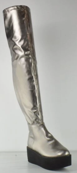 Hersey 04 TH Women's Thigh High Platform Combat Boots