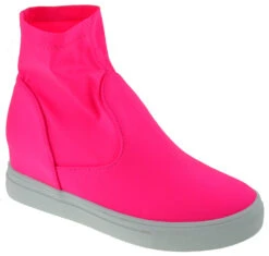 Hidden 07 Women's Knit Sneaker -Bamboo Store Hidden07NeonFuchsia 1