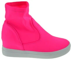 Hidden 07 Women's Knit Sneaker -Bamboo Store Hidden07NeonFuchsia 2