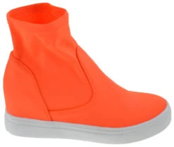 Hidden 07 Women's Knit Sneaker -Bamboo Store Hidden07NeonOrange 2