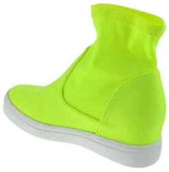 Hidden 07 Women's Knit Sneaker -Bamboo Store Hidden07NeonYellow 3