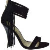 HILDA 75 Womens Fringe Open Toe High Heel Platform