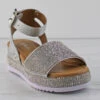 Luxury 96k Little Buckle Girl's Platform Wide Rhinestone Band Sandals -Bamboo Store IMG 1079