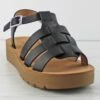 Easily Women's Platform Strappy Buckled Sandals