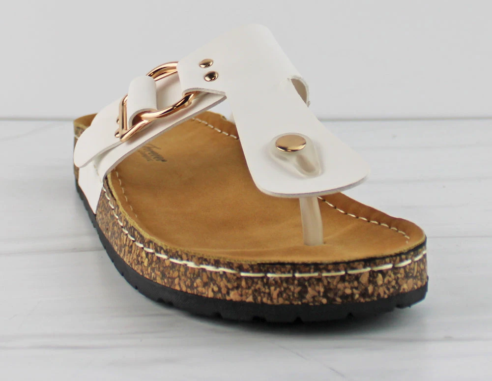 Grove 29 Women's Cork Sole Thong Slip On Sandals 3 Grove 29 Women's Cork Sole Thong Slip On Sandals