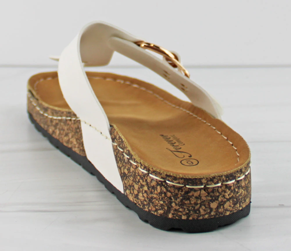 Grove 29 Women's Cork Sole Thong Slip On Sandals 5 Grove 29 Women's Cork Sole Thong Slip On Sandals - Image 3