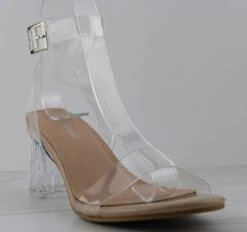 Forever Notary 30 Womens Single Band Clear Low Heel -Bamboo Store IMG 1237