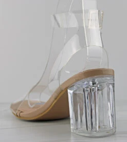 Forever Notary 30 Womens Single Band Clear Low Heel -Bamboo Store IMG 1239