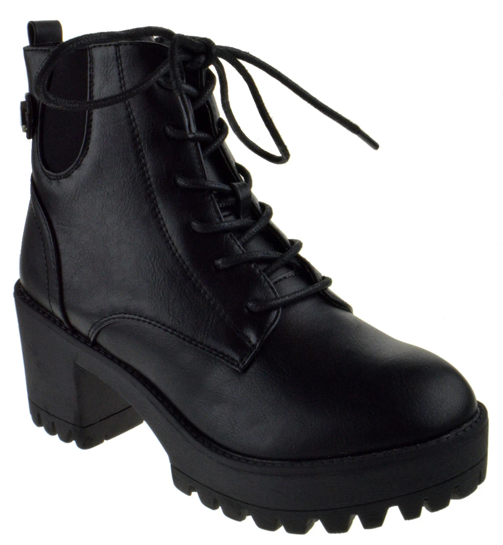 Image 16 Women's Platform Lace Up Boots 3 Image 16 Women's Platform Lace Up Boots