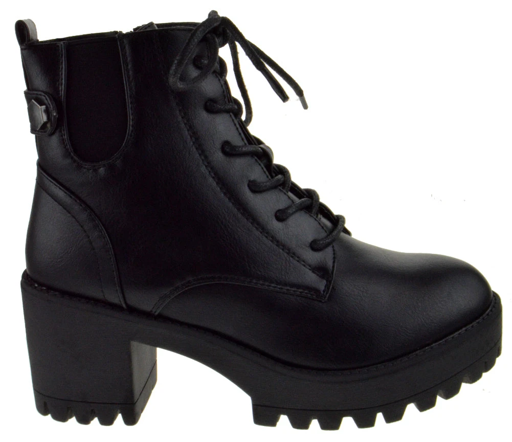 Image 16 Women's Platform Lace Up Boots 4 Image 16 Women's Platform Lace Up Boots - Image 2