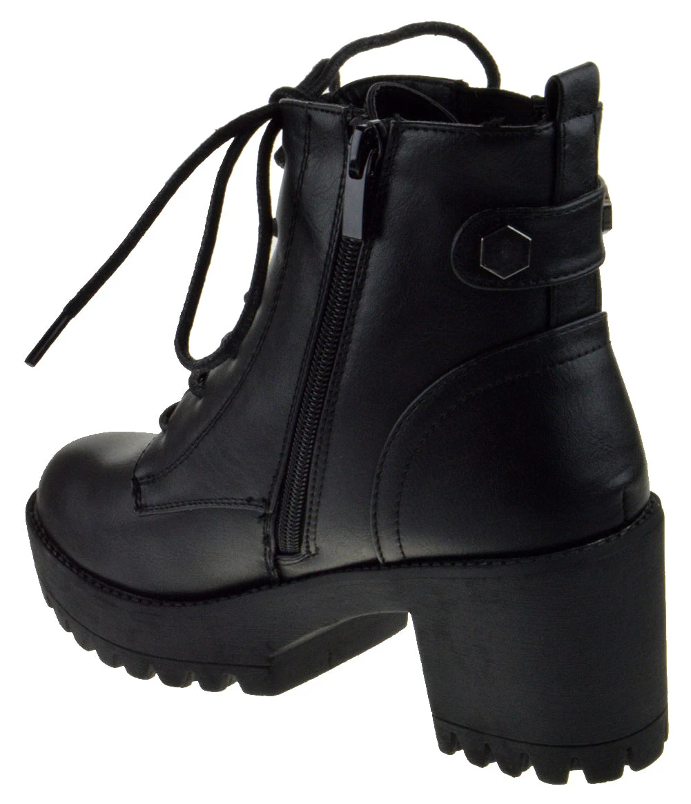 Image 16 Women's Platform Lace Up Boots 5 Image 16 Women's Platform Lace Up Boots - Image 3