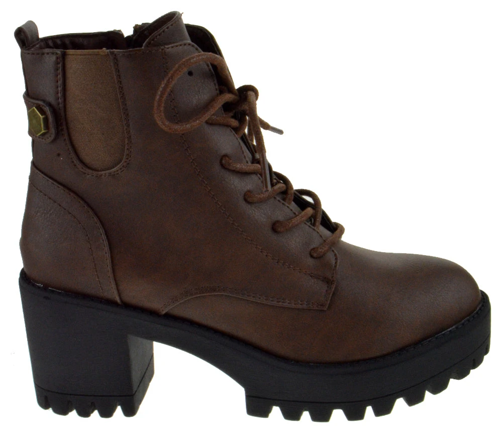 Image 16 Women's Platform Lace Up Boots 7 Image 16 Women's Platform Lace Up Boots - Image 5
