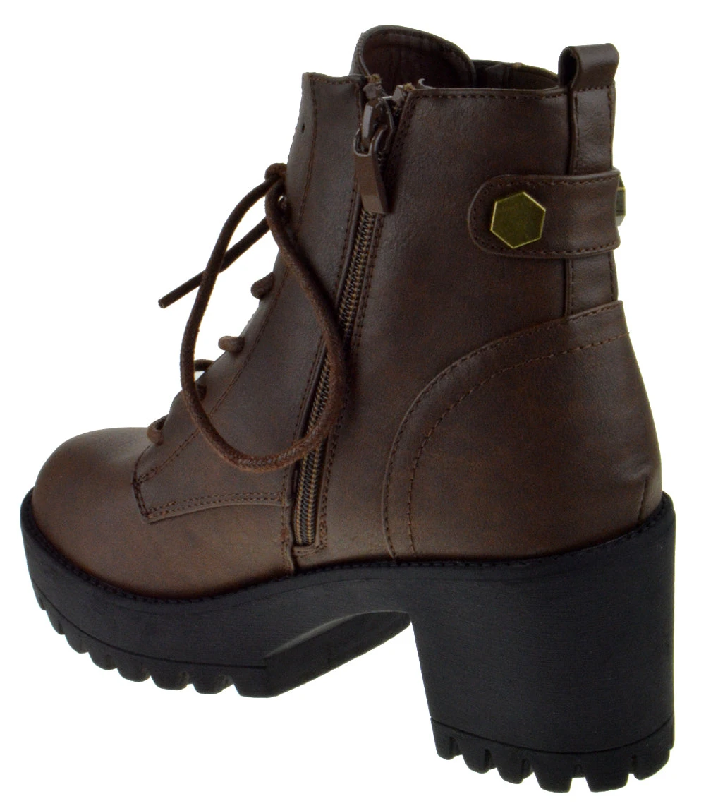 Image 16 Women's Platform Lace Up Boots 8 Image 16 Women's Platform Lace Up Boots - Image 6